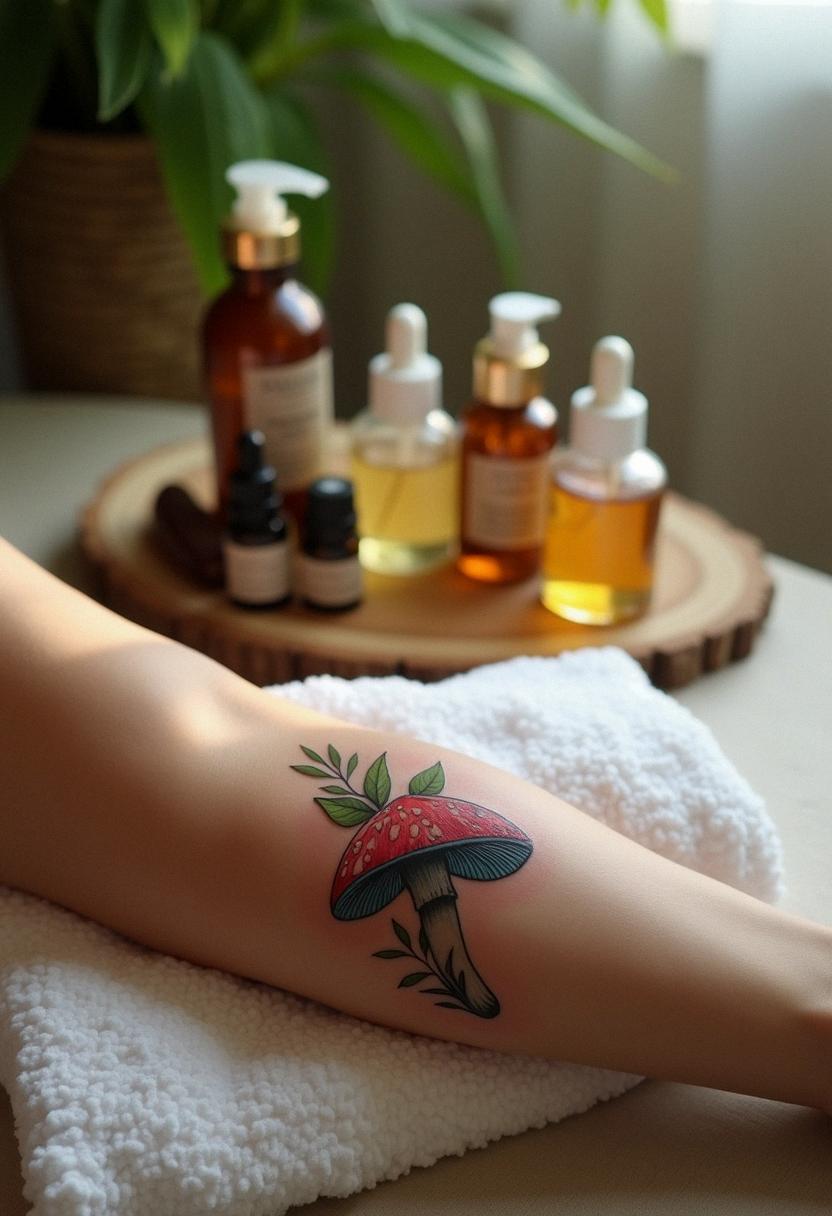 mushroom tattoo