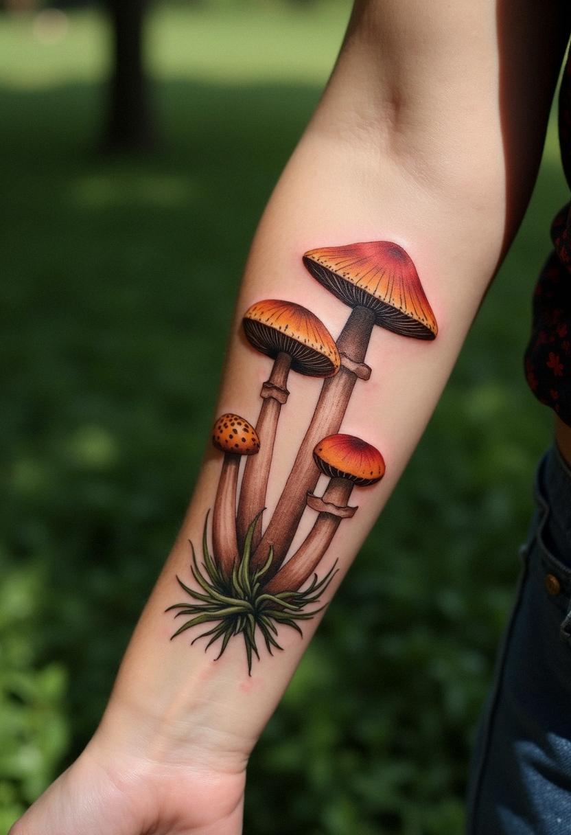 mushroom tattoo