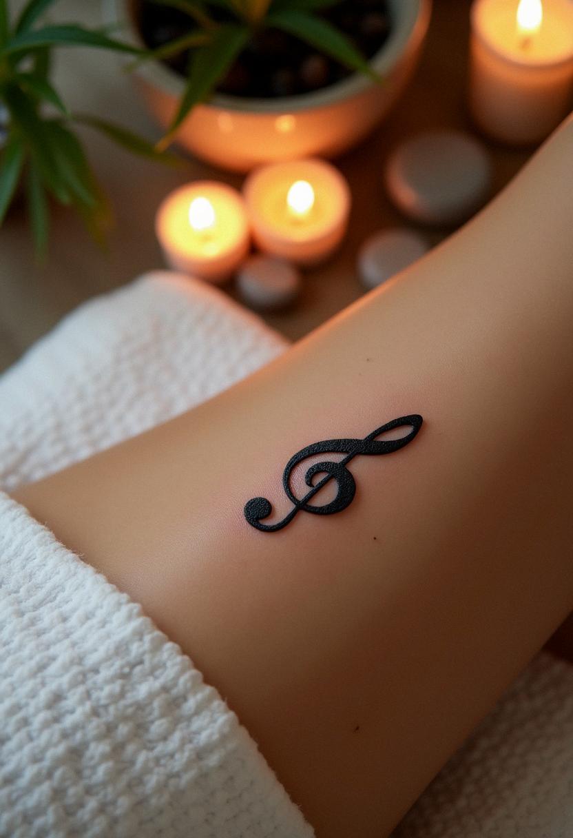 music note tattoo