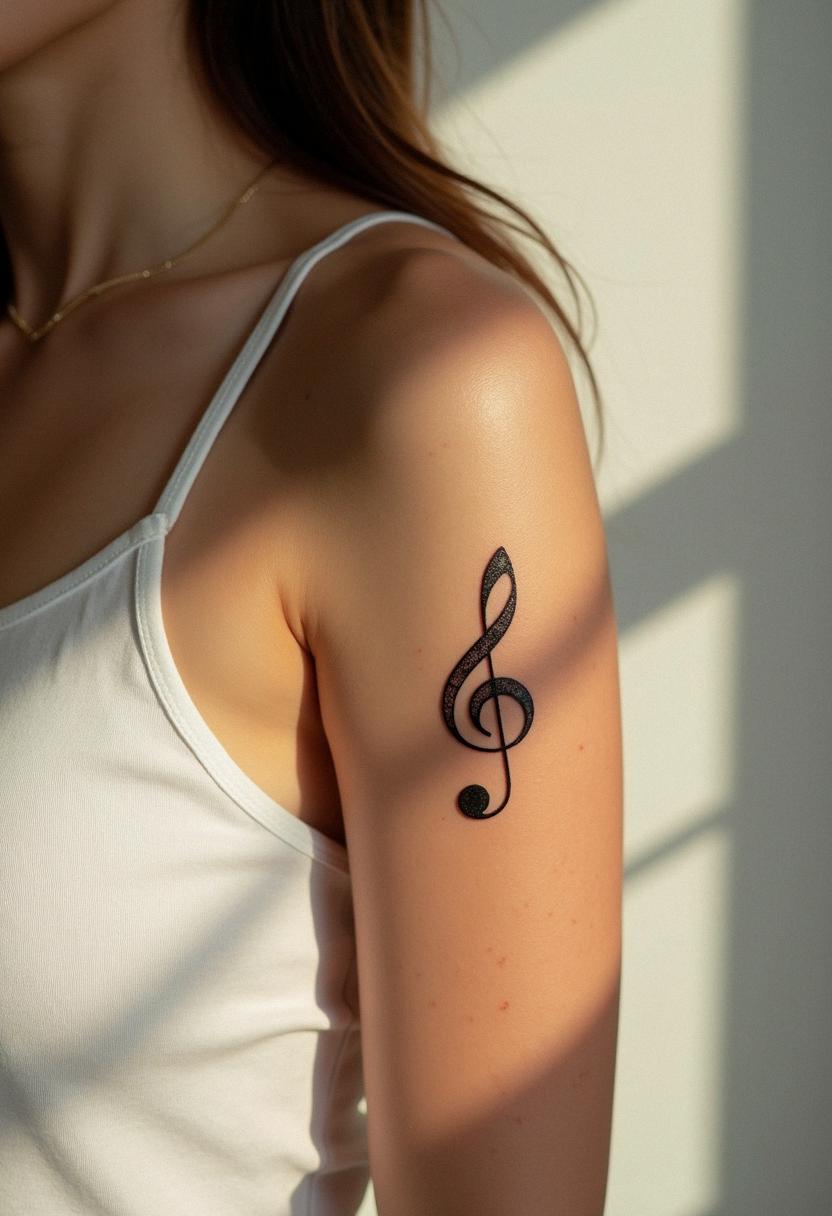music note tattoo