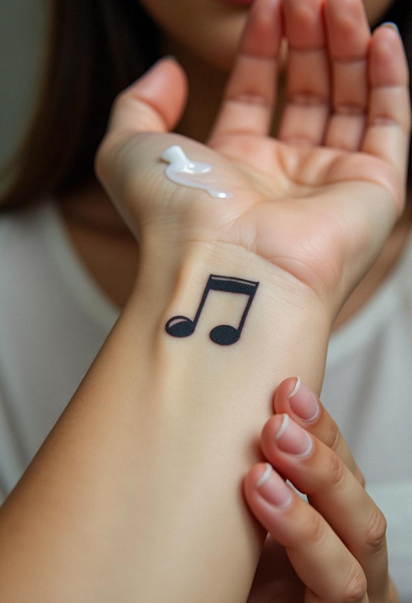 music note tattoo