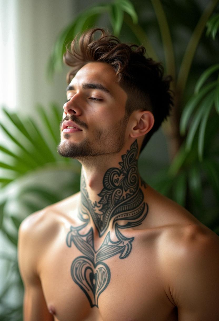 neck tattoos for men