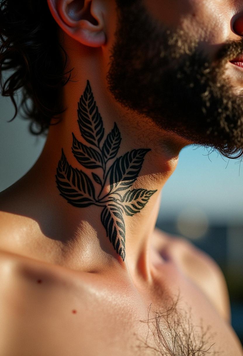 neck tattoos for men