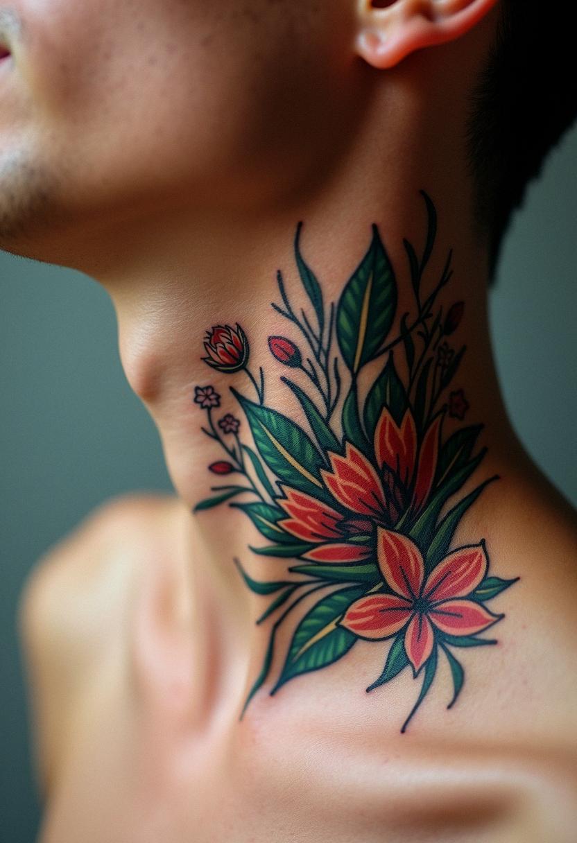 neck tattoos for men
