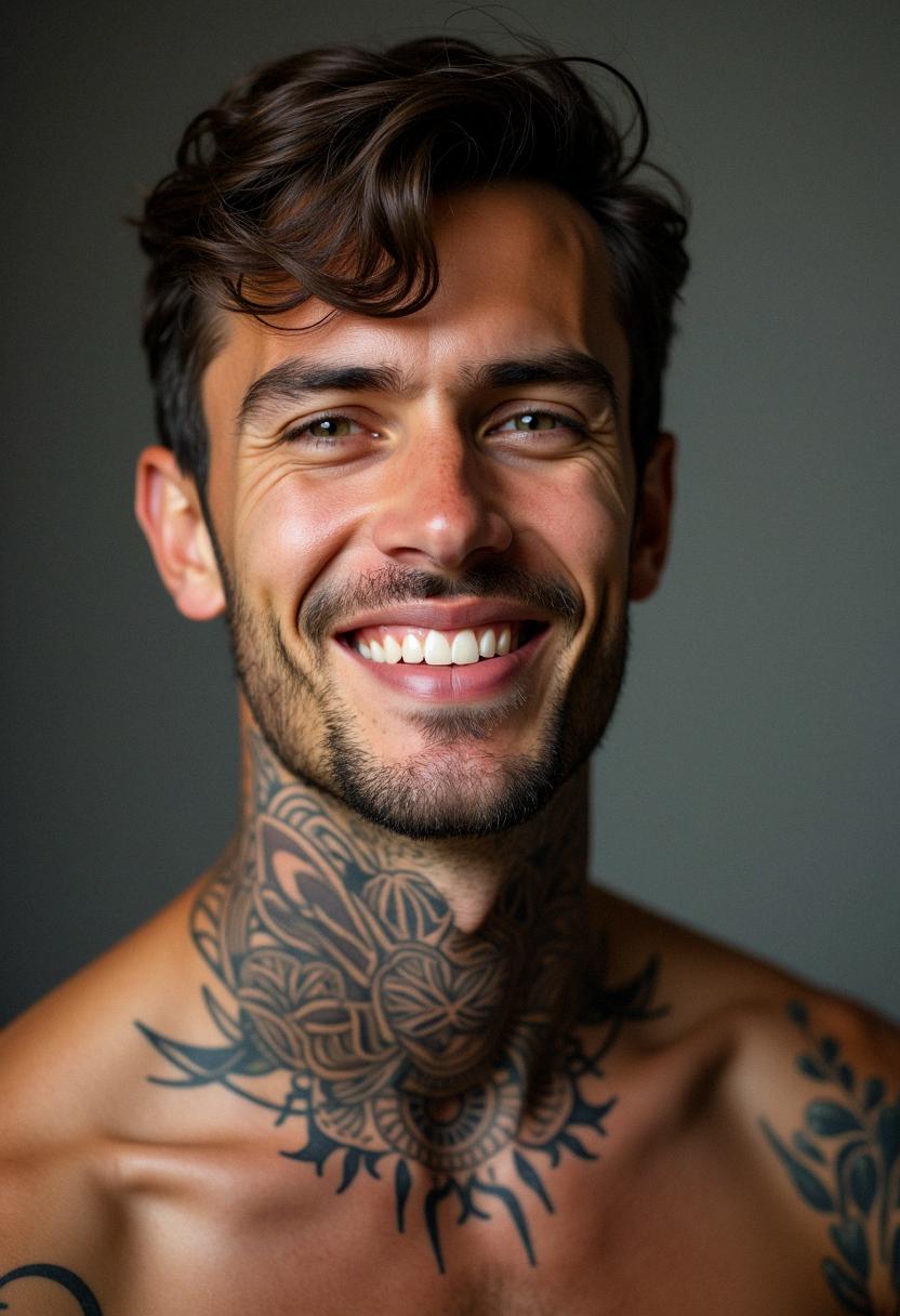 neck tattoos for men