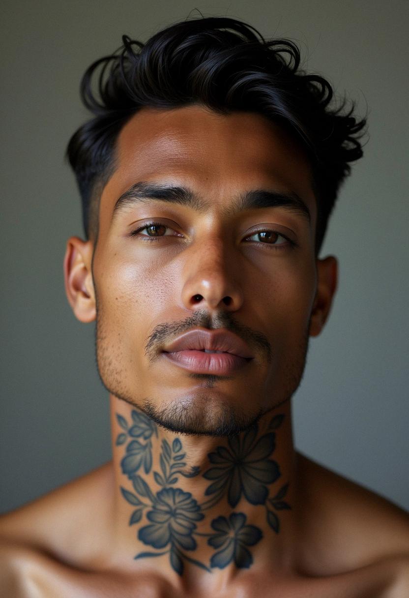 neck tattoos for men