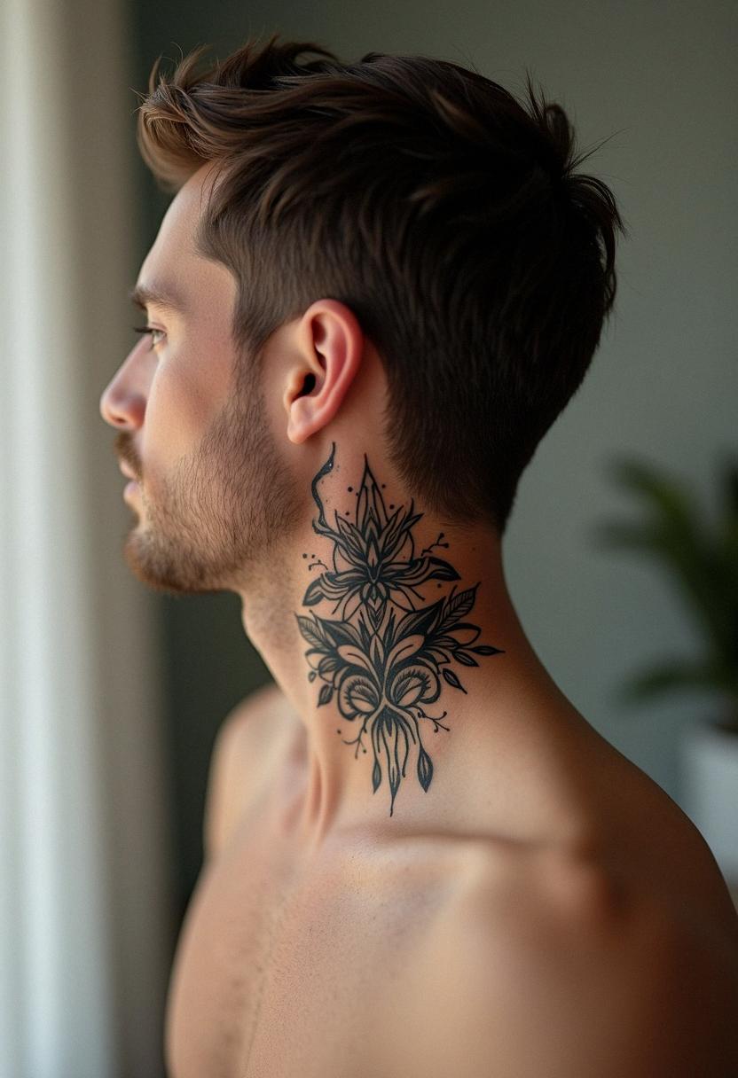 neck tattoos for men