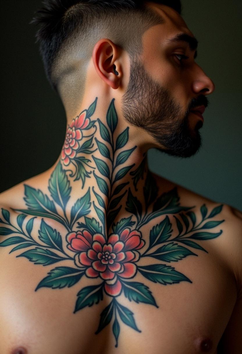 neck tattoos for men