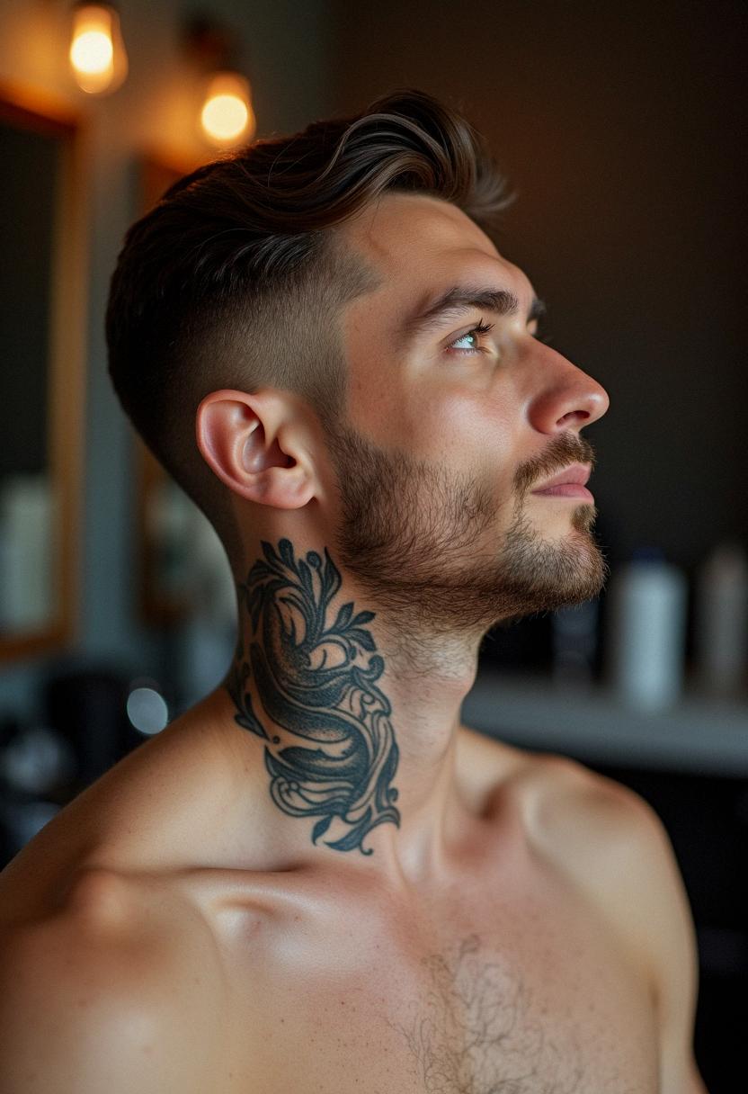 neck tattoos for men