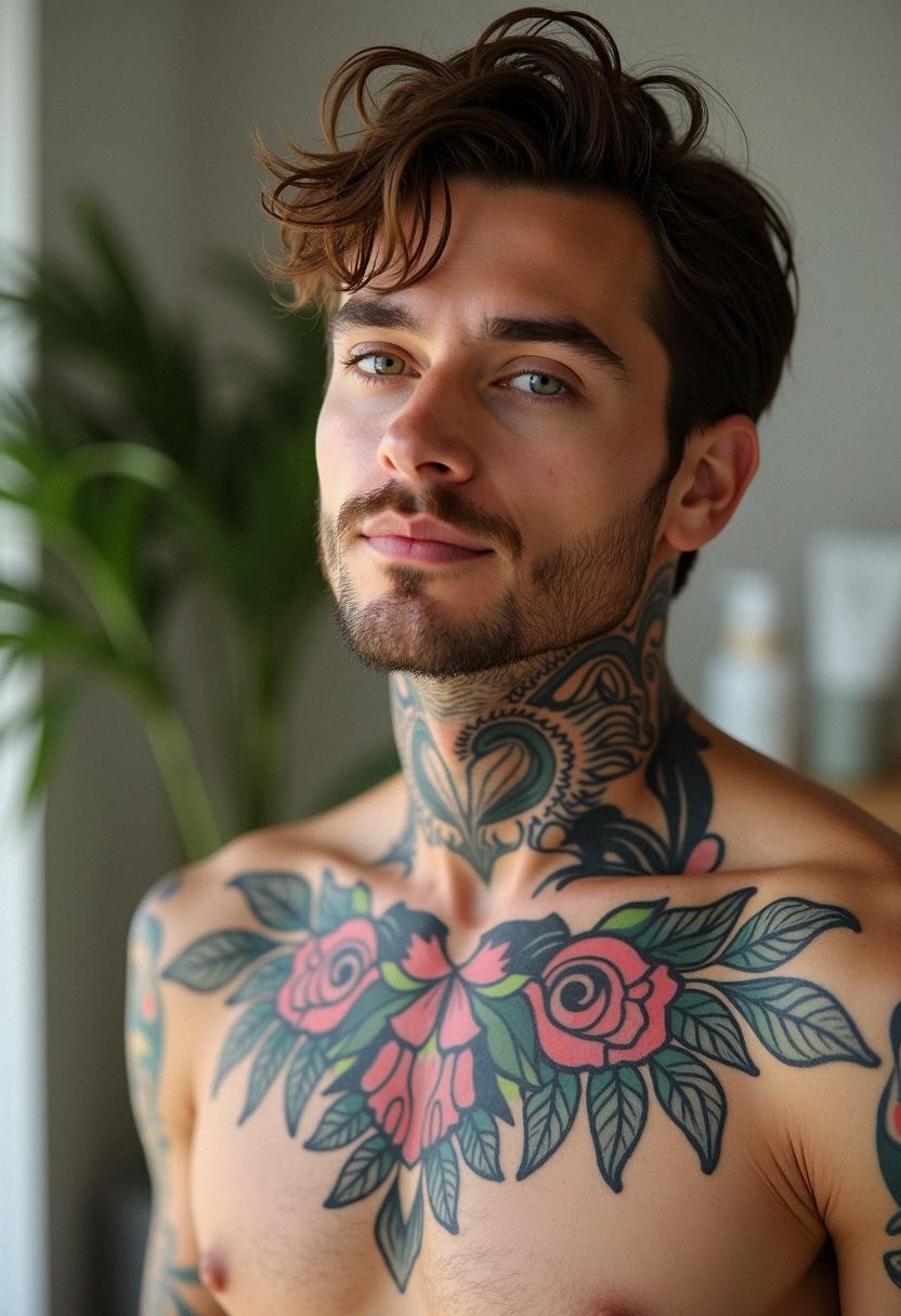 neck tattoos for men