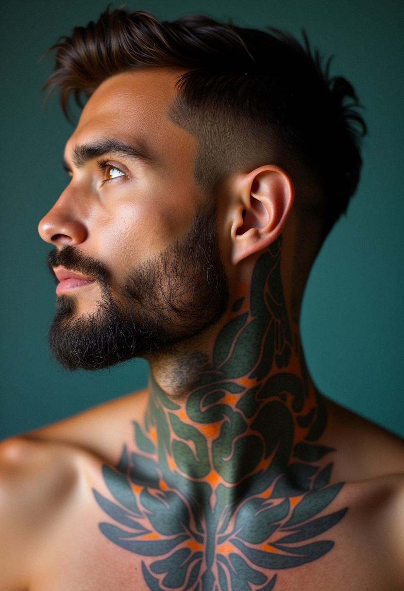 neck tattoos for men
