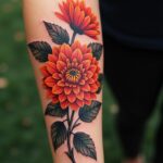 November Birth Flower Tattoo 00001