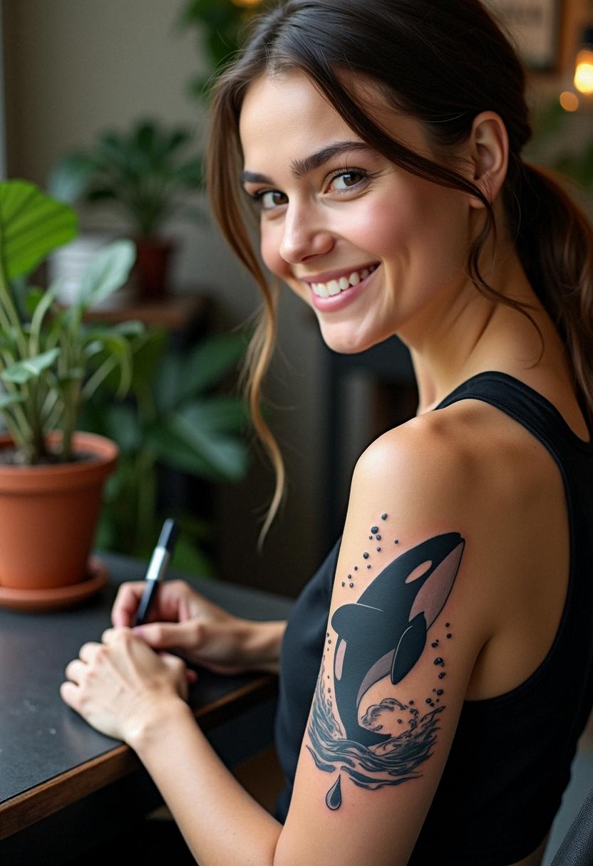 orca whale tattoo