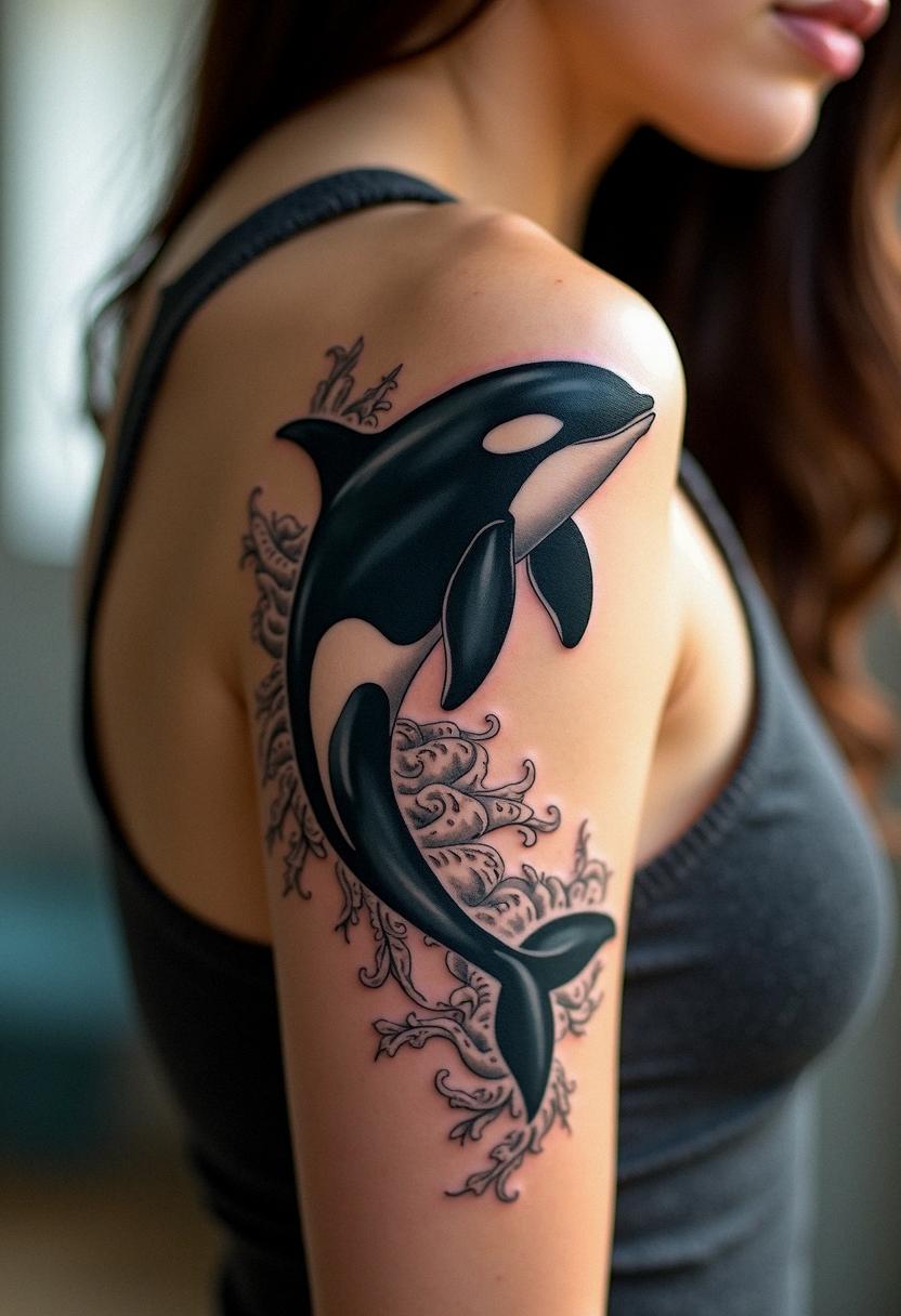 orca whale tattoo