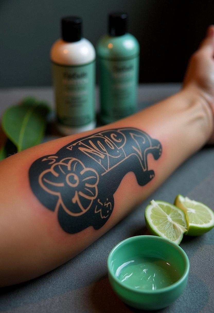 panther trad tattoo