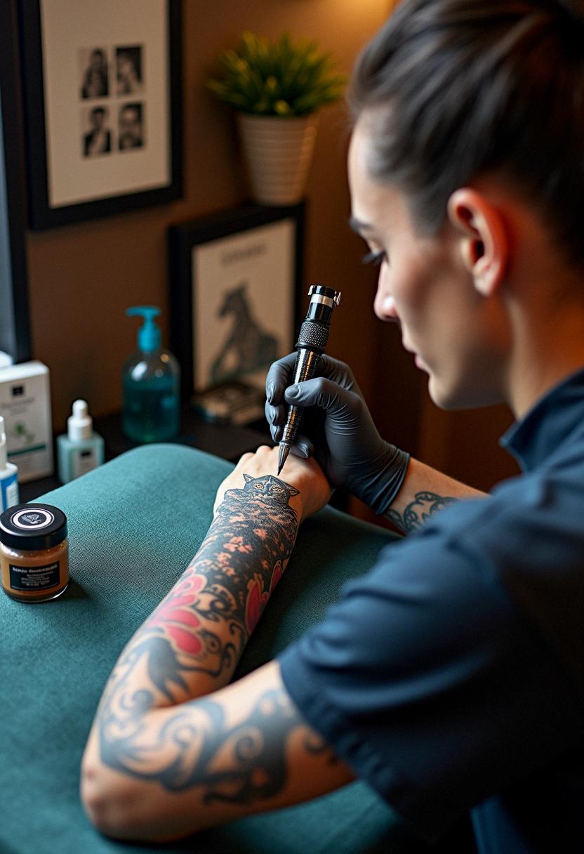 panther trad tattoo
