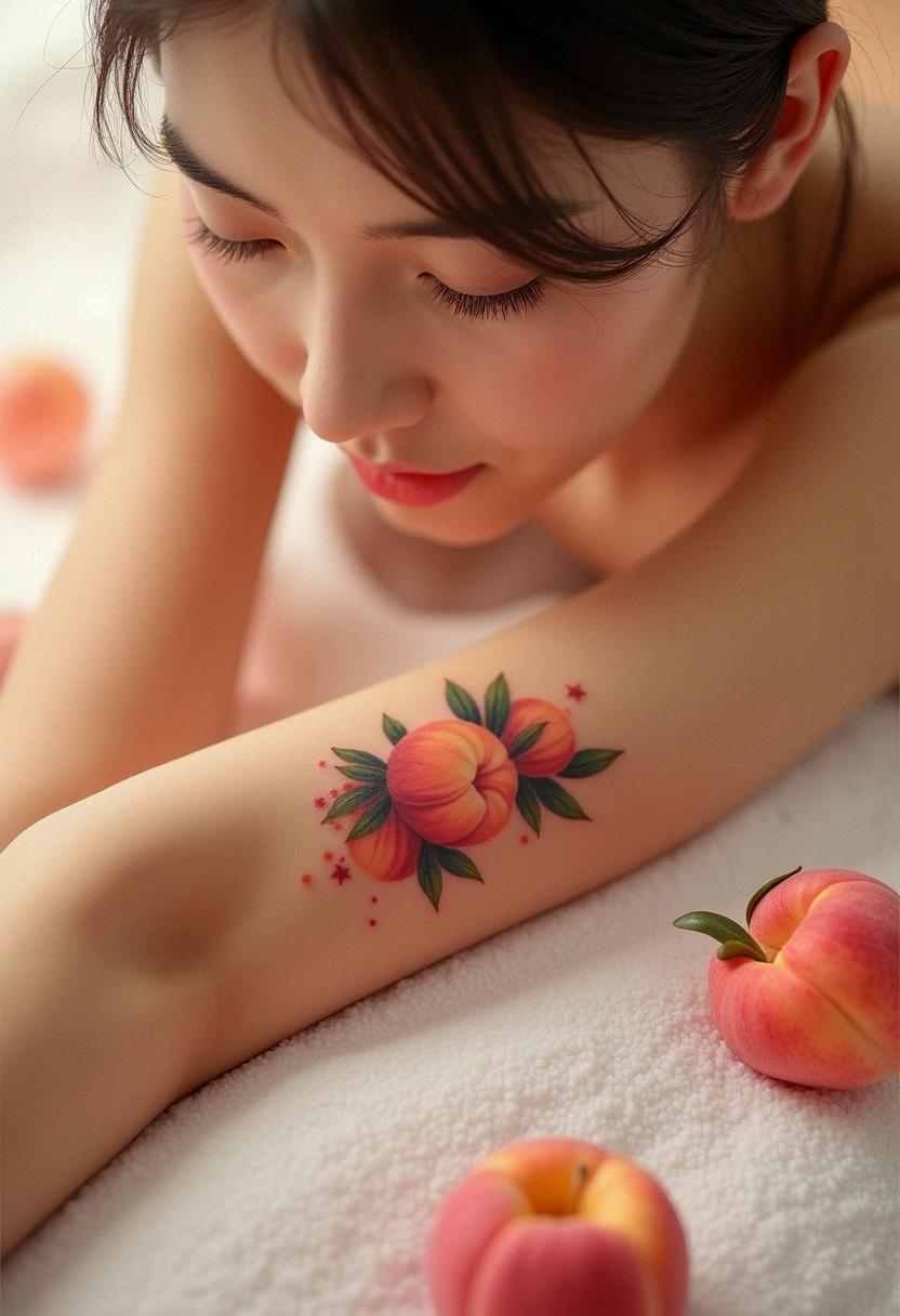 peach tattoo