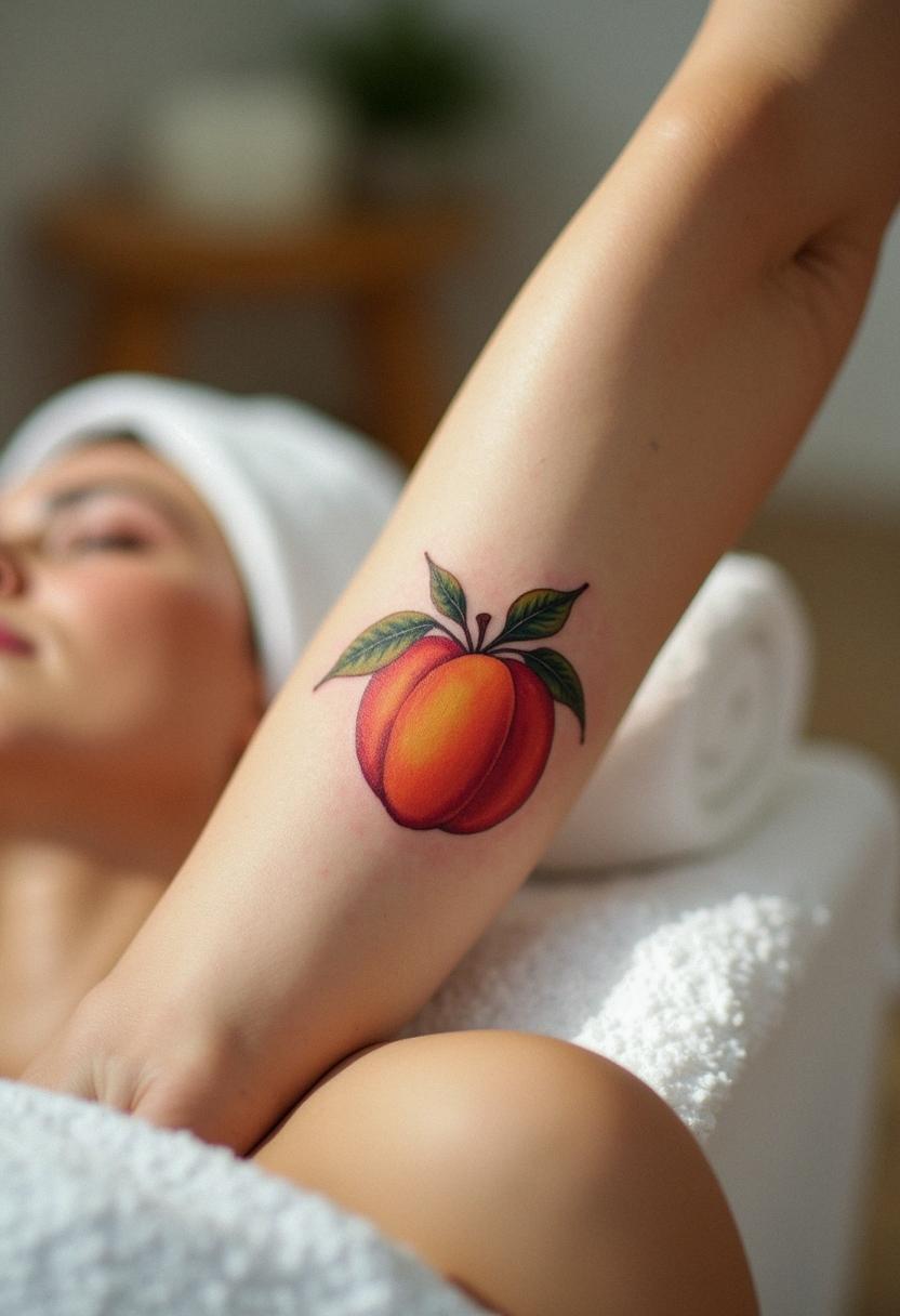 peach tattoo