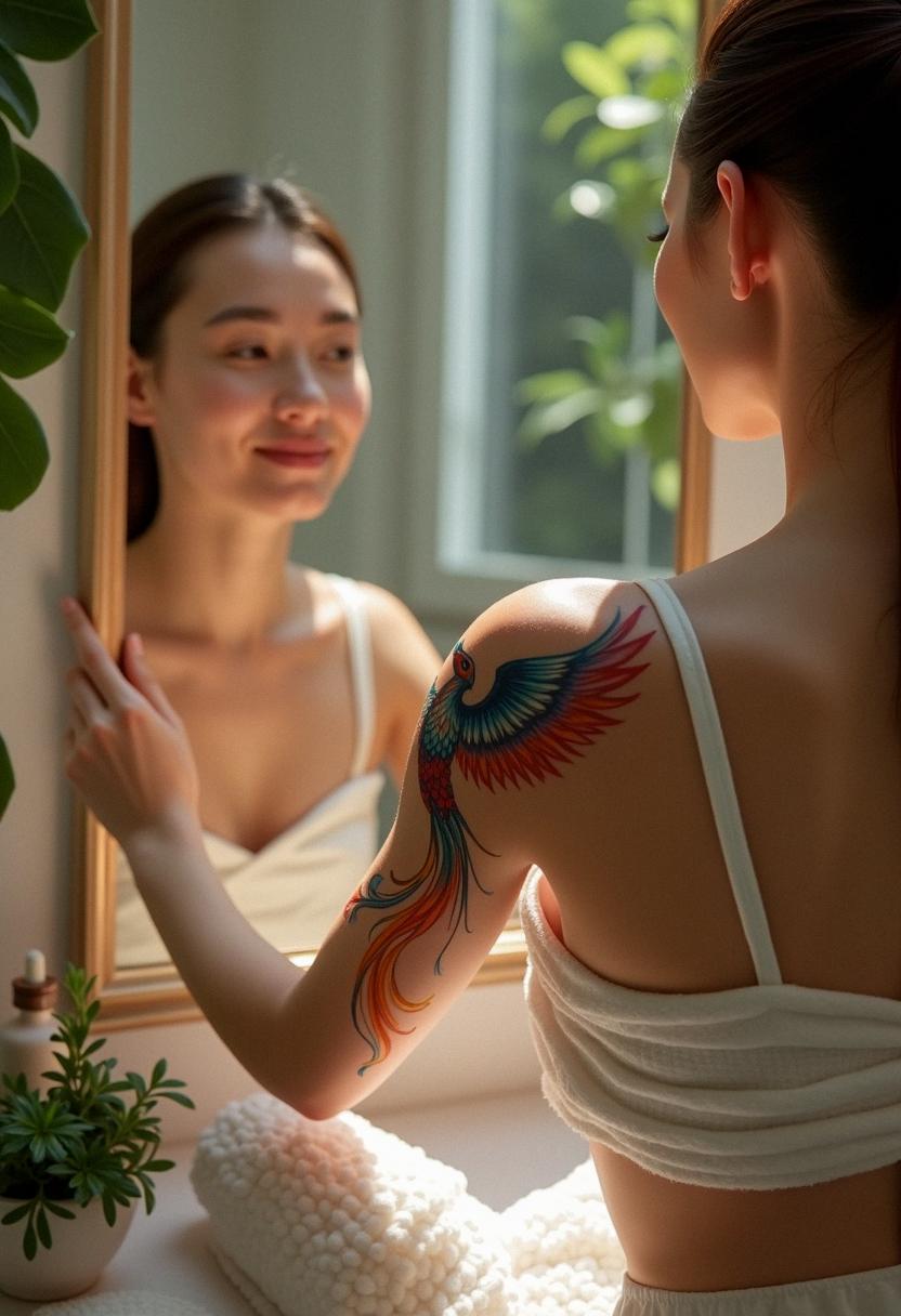 phoenix bird tattoo