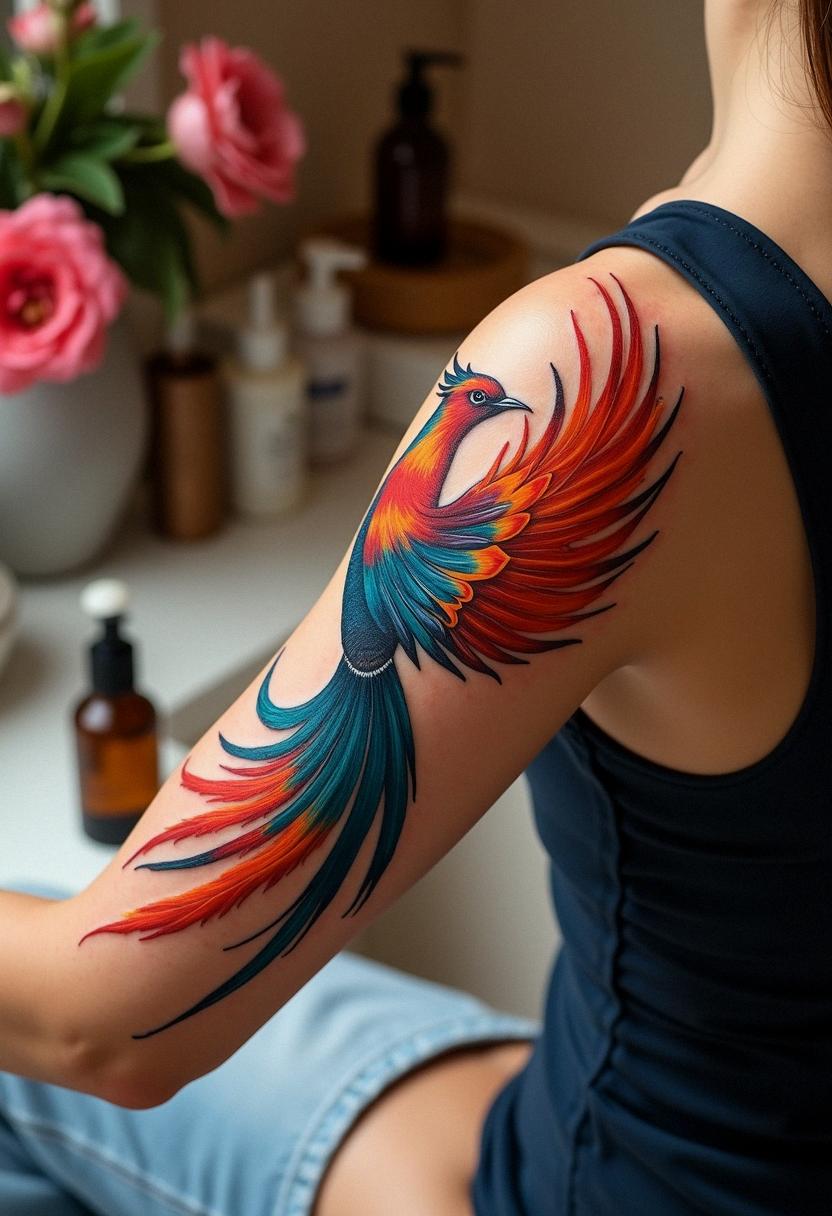 phoenix bird tattoo