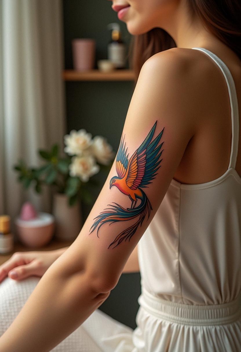 phoenix bird tattoo