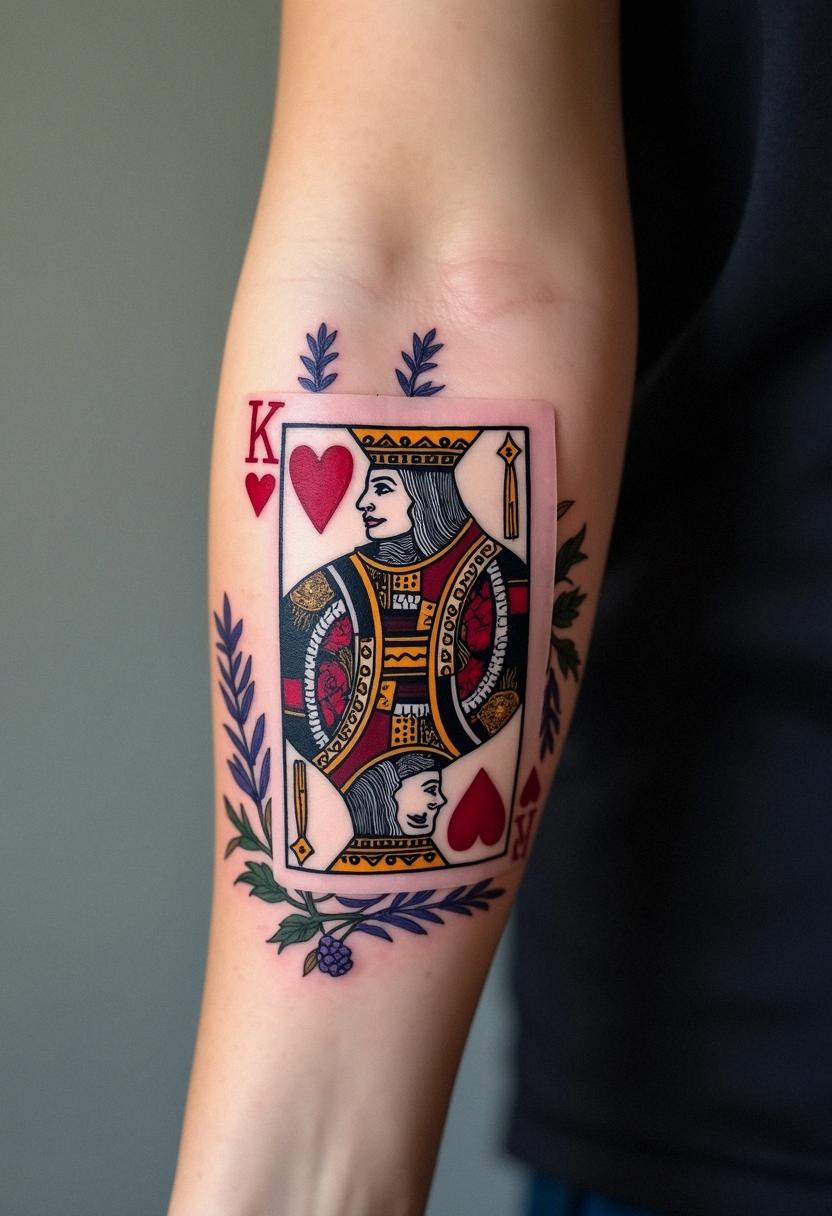 playing card tattoo