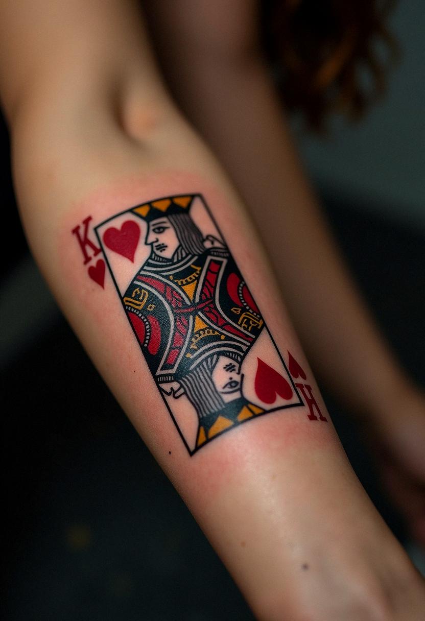 playing card tattoo