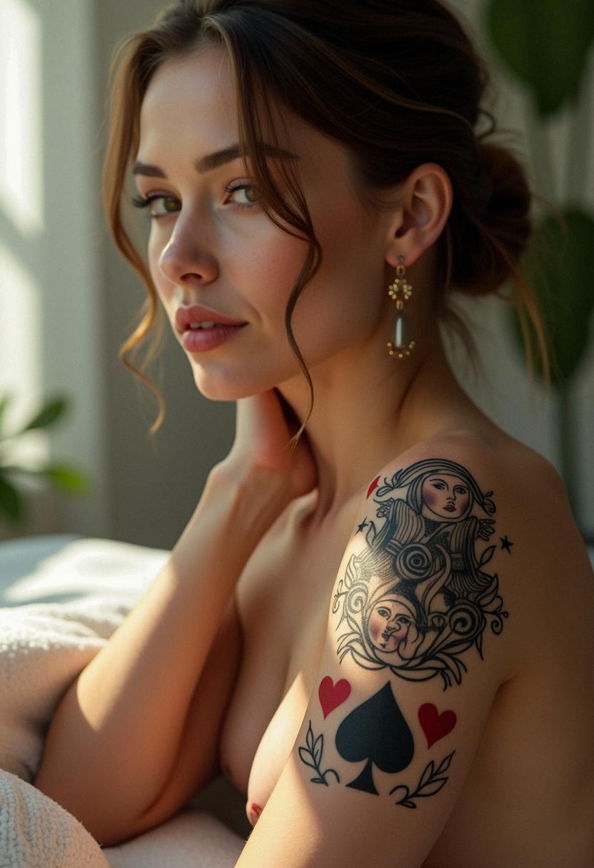 playing card tattoo