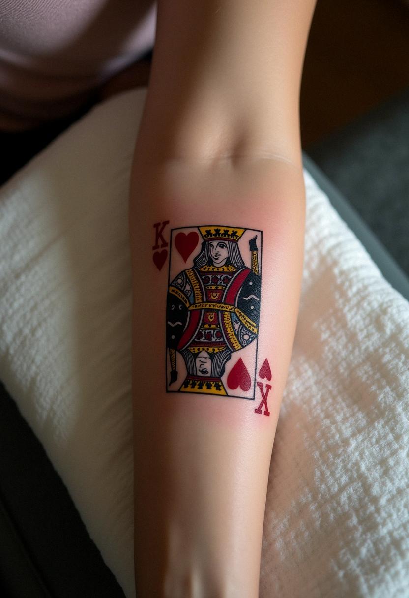 playing card tattoo