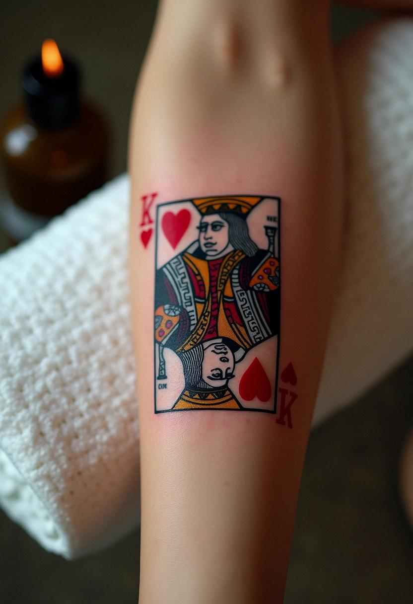 playing card tattoo