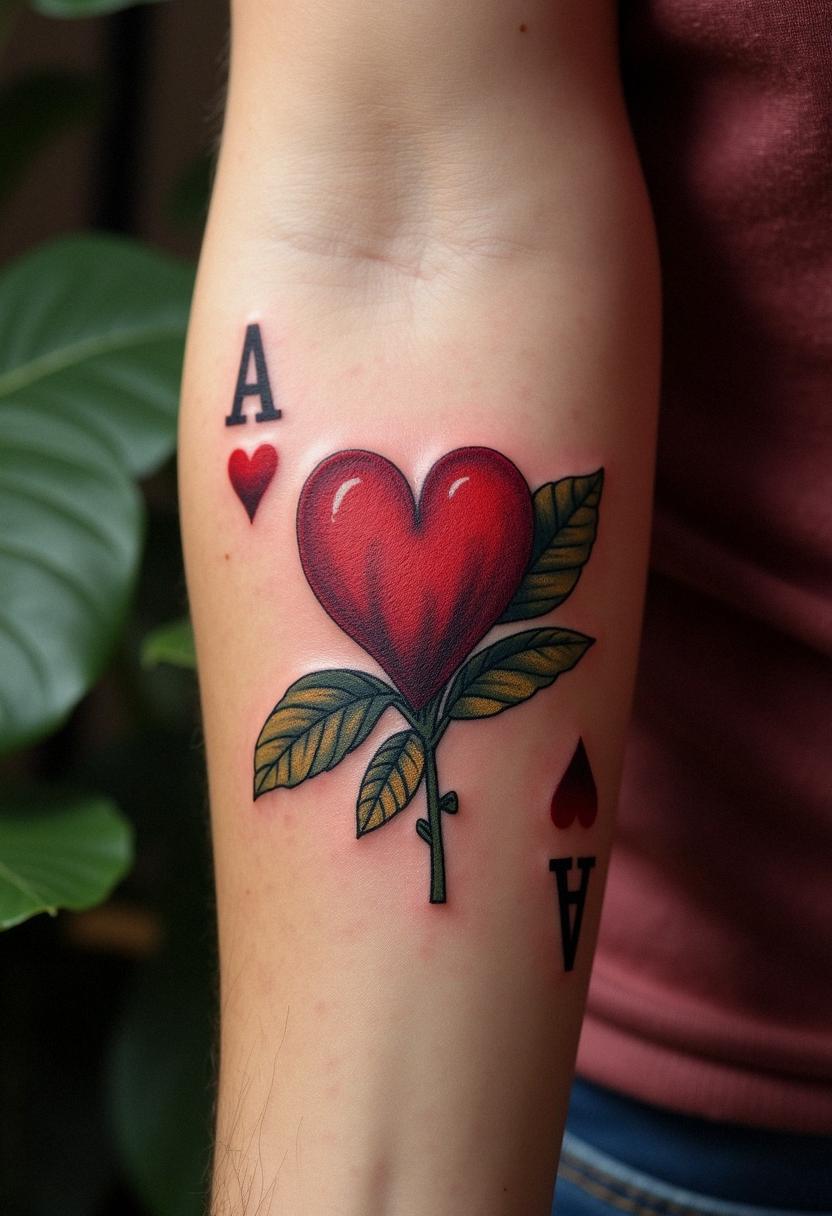 playing card tattoo