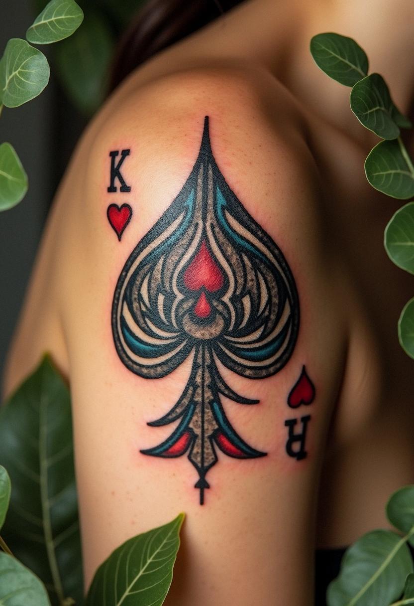 playing card tattoo