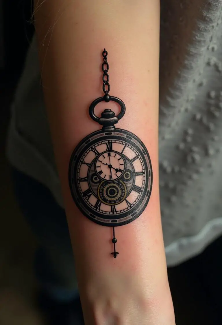 Pocket Watch Tattoo 00003