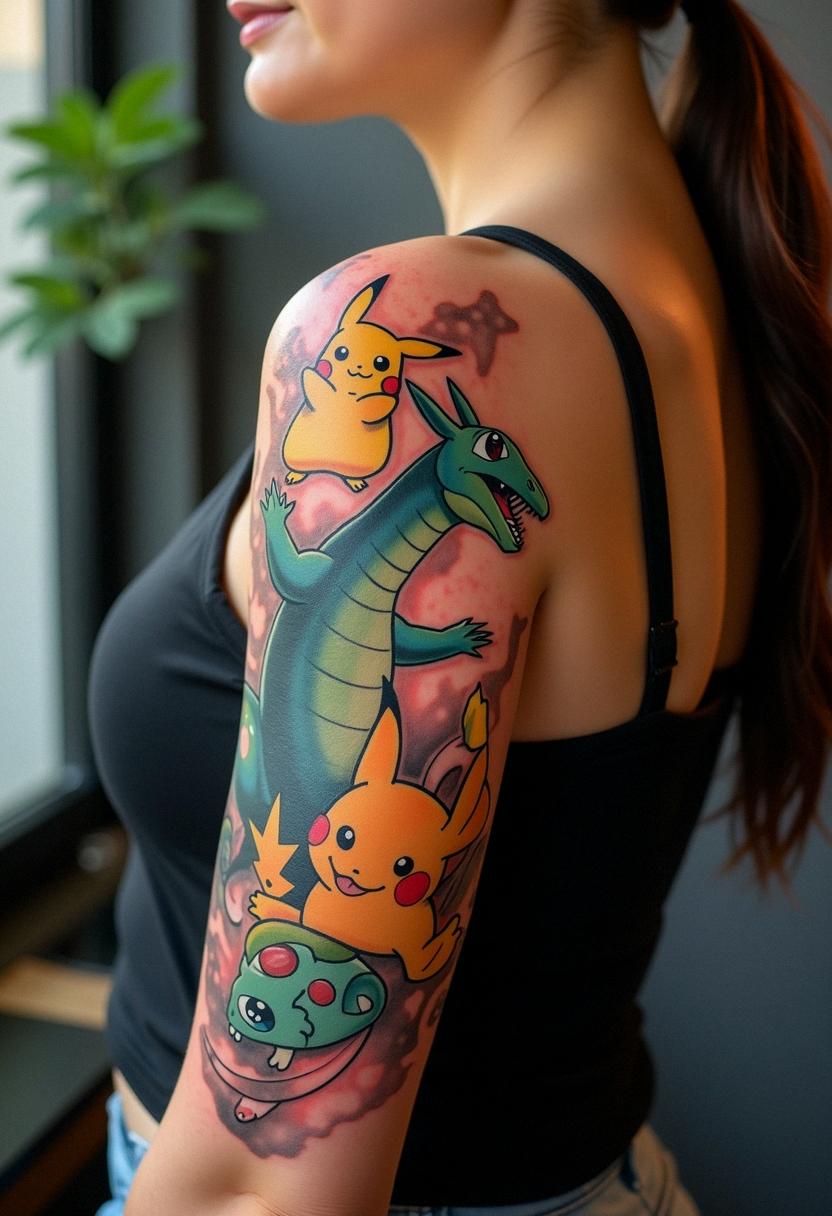 Iconic Pokemon Tattoos - Cozy Vibes