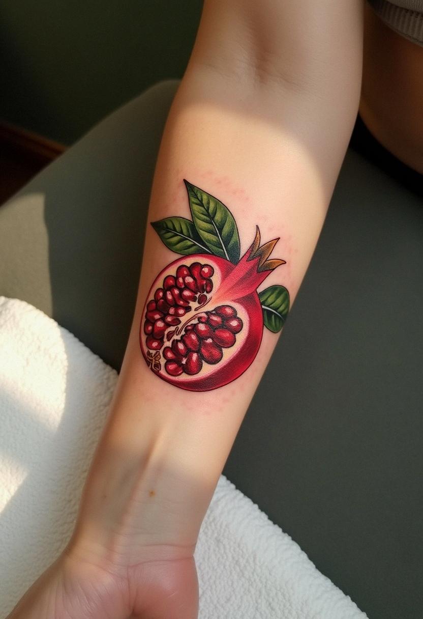 pomegranate tattoo
