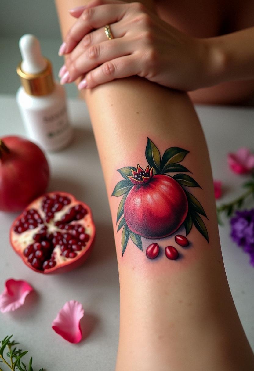 pomegranate tattoo