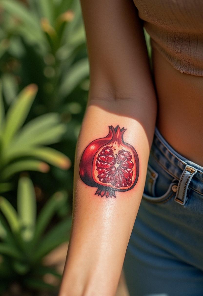pomegranate tattoo