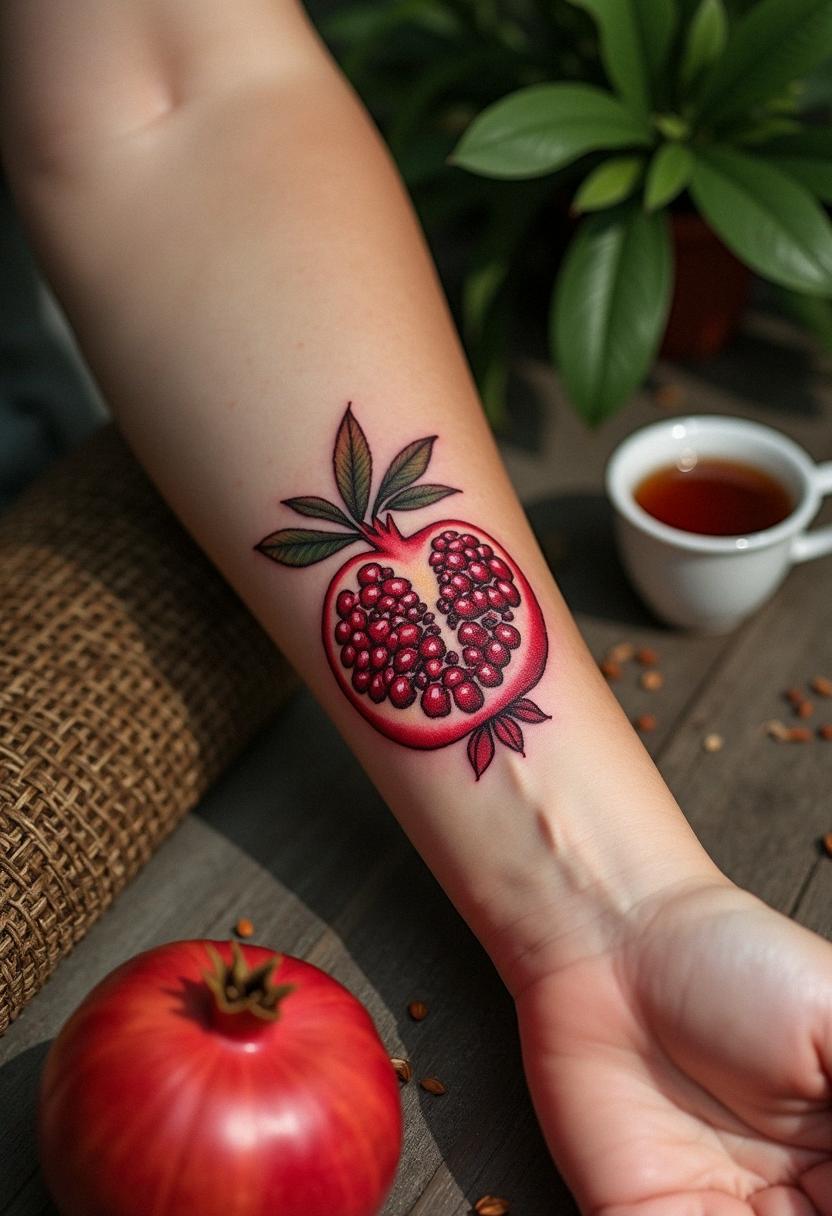 pomegranate tattoo
