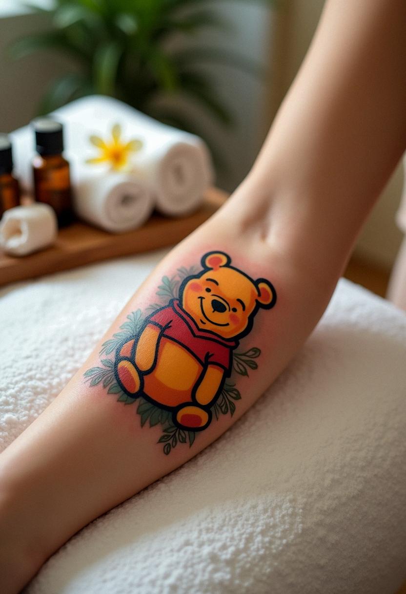 pooh bear tattoo