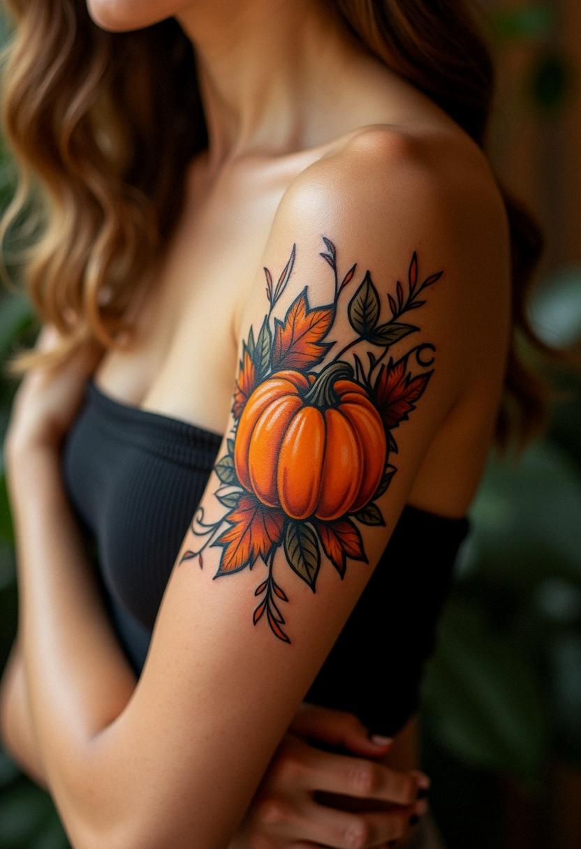 pumpkin tattoo