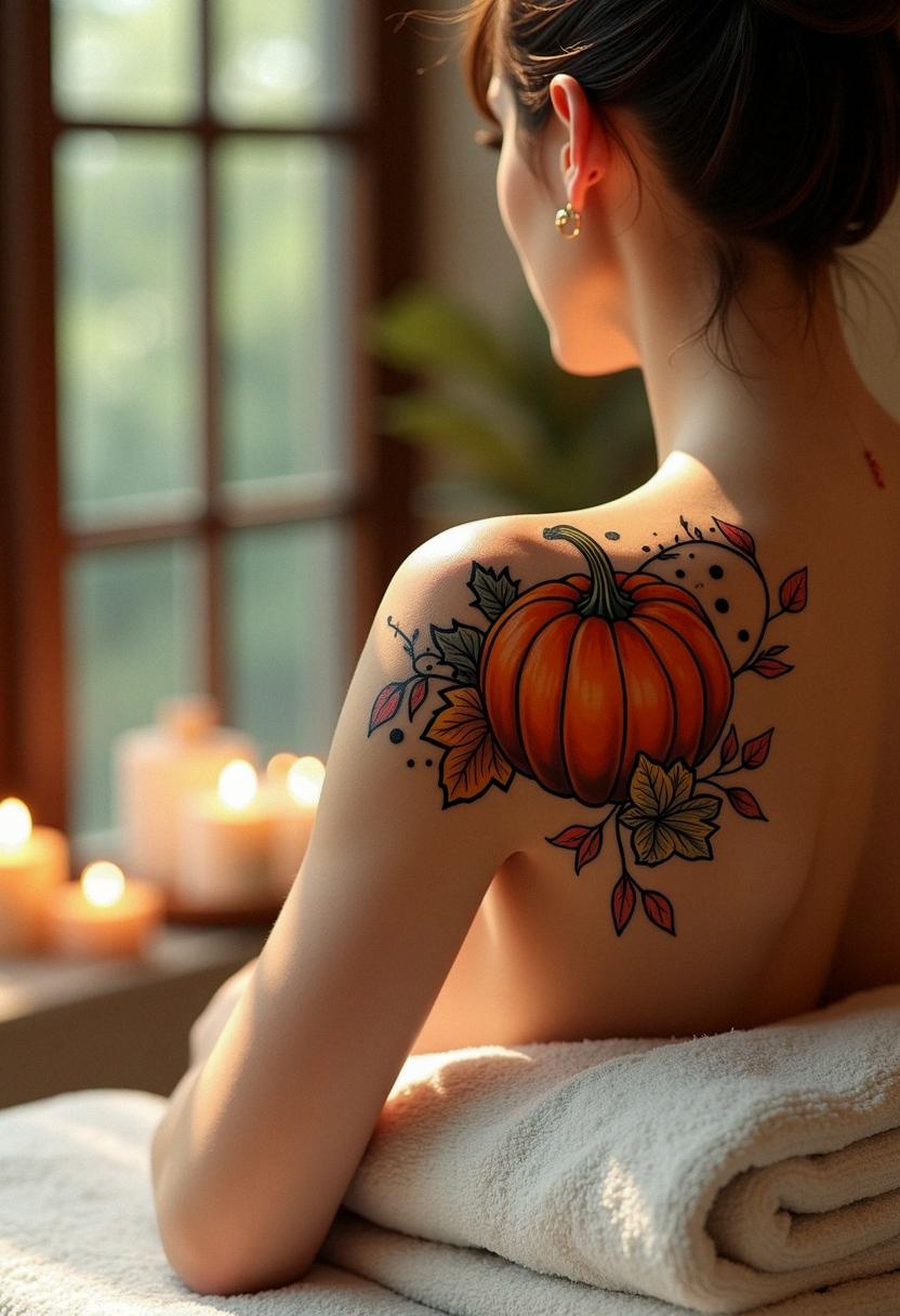 pumpkin tattoo
