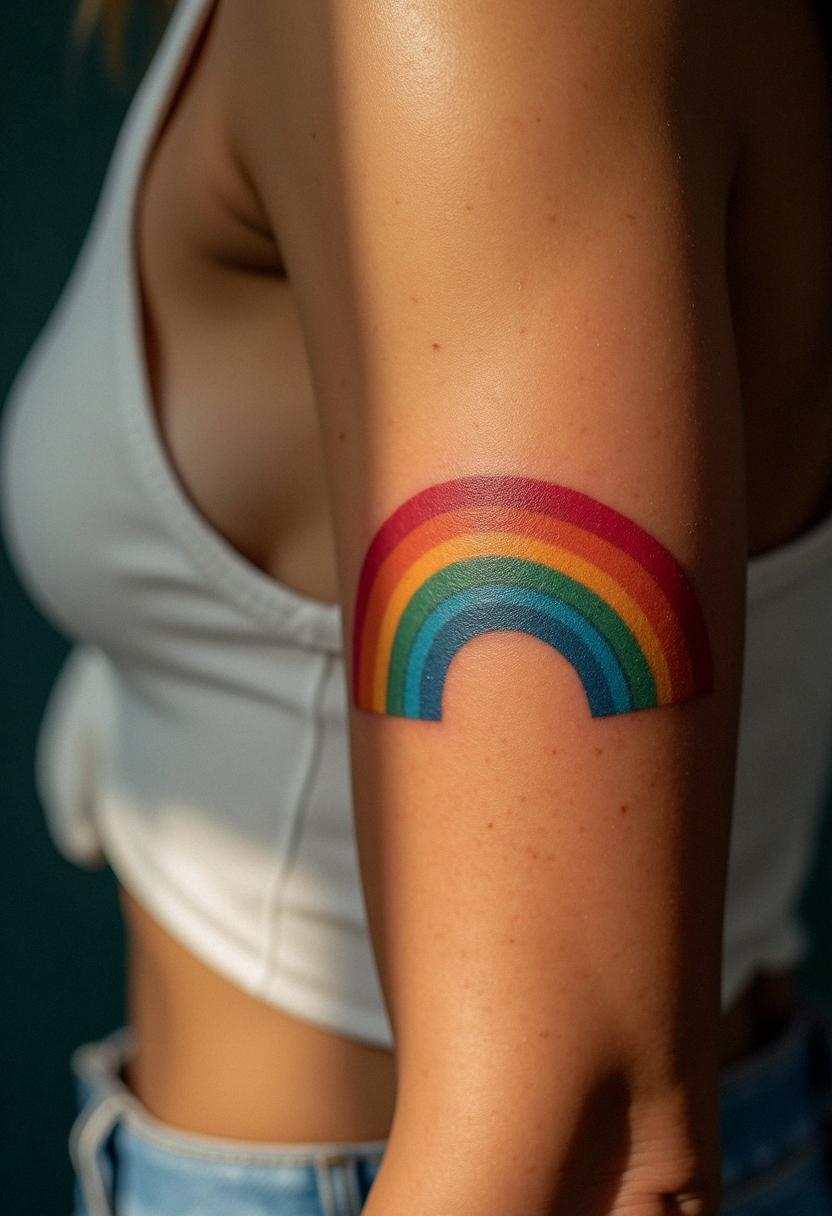 rainbow tattoo