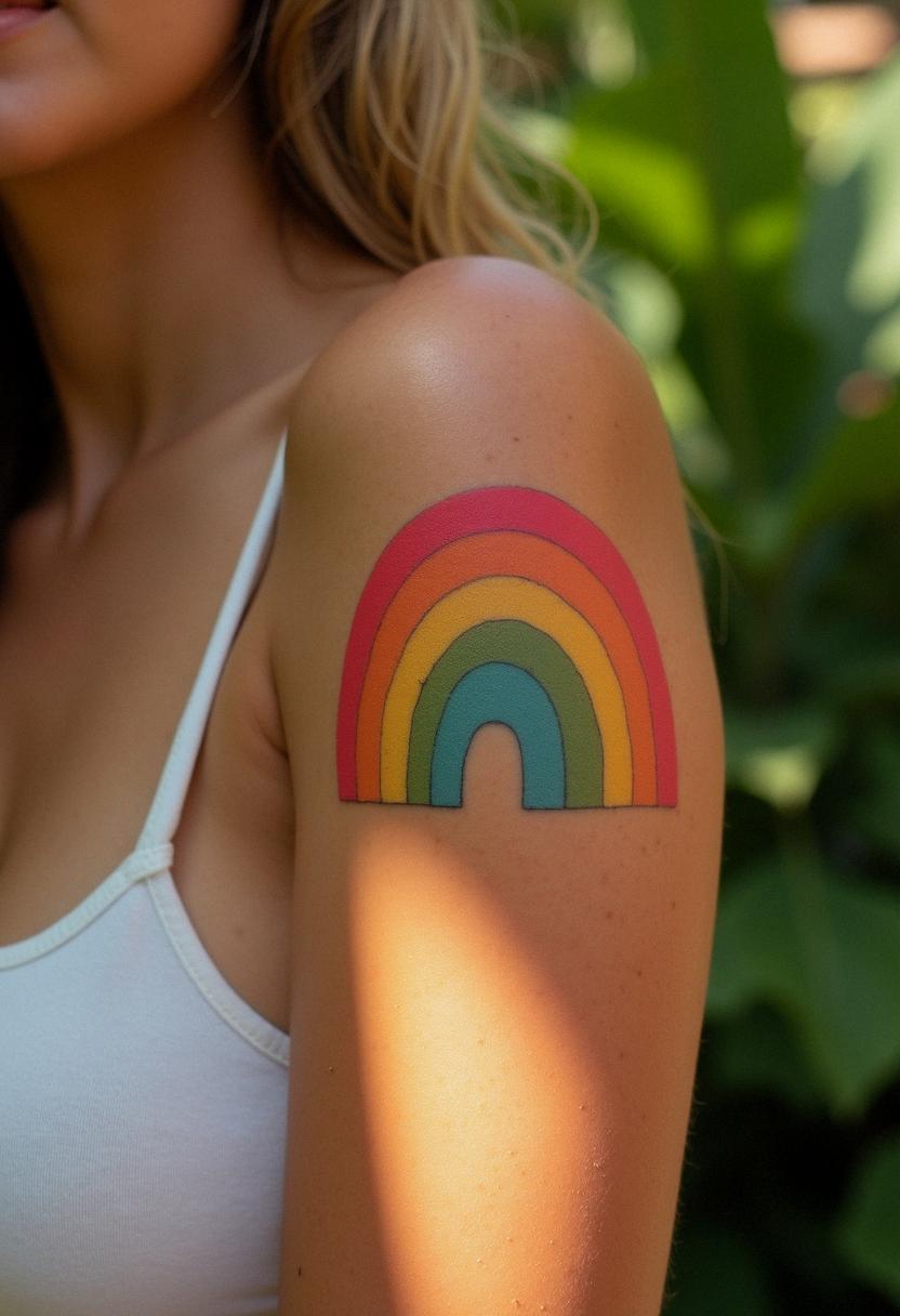 rainbow tattoo