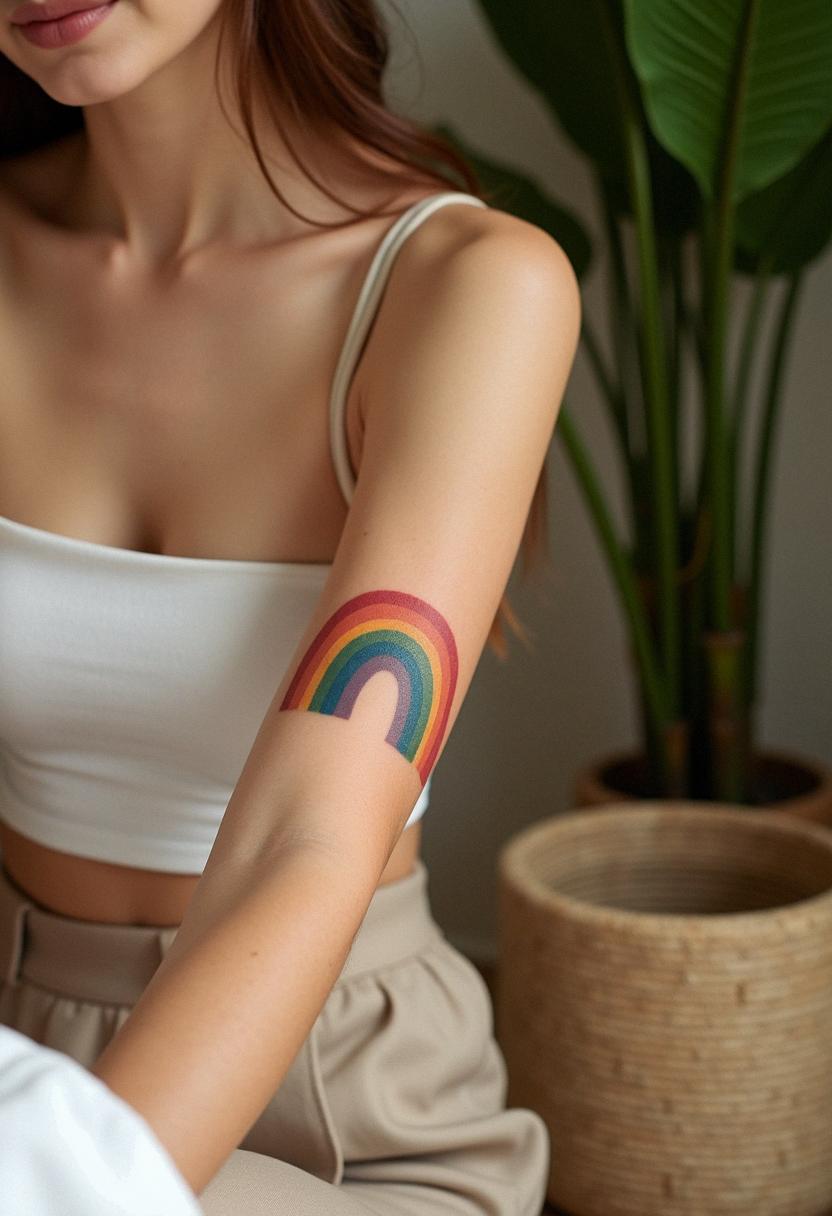 rainbow tattoo