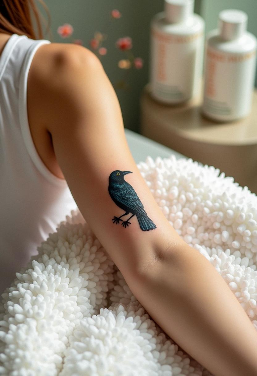 raven bird tattoo