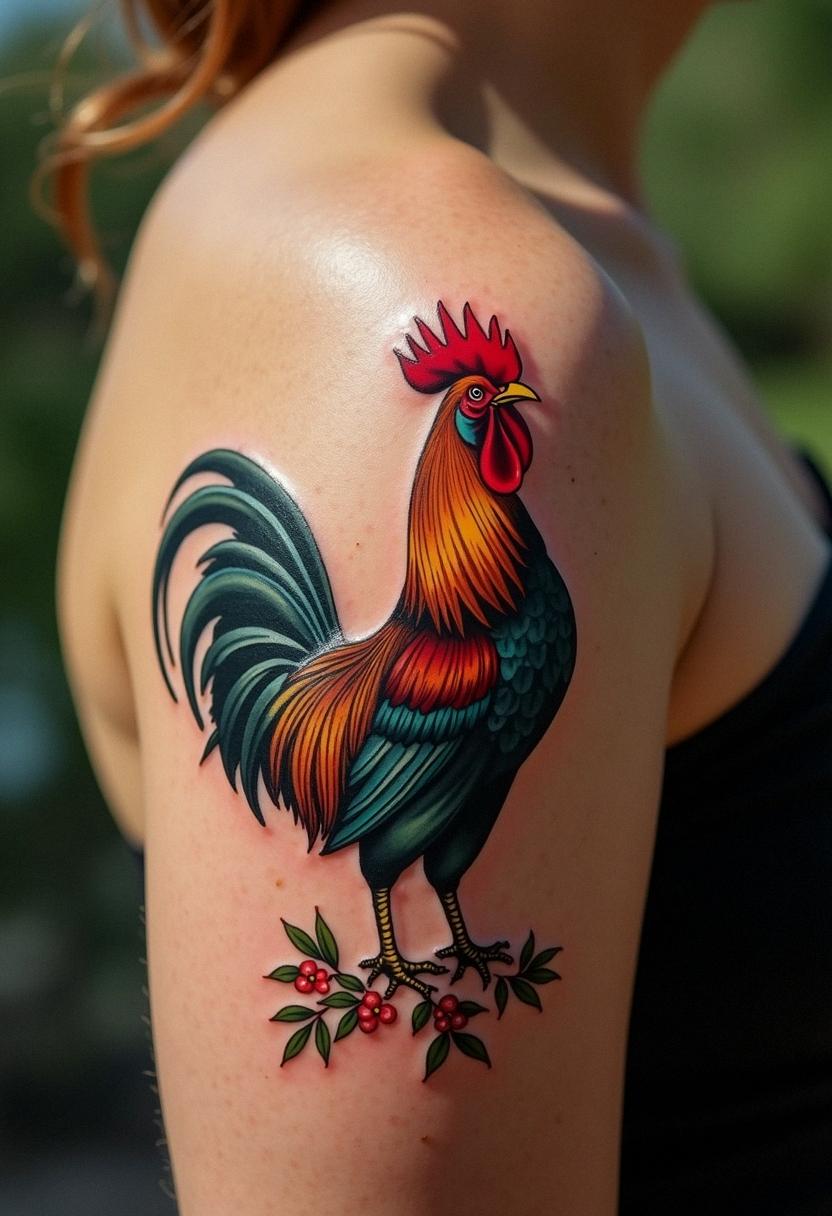 rooster tattoo