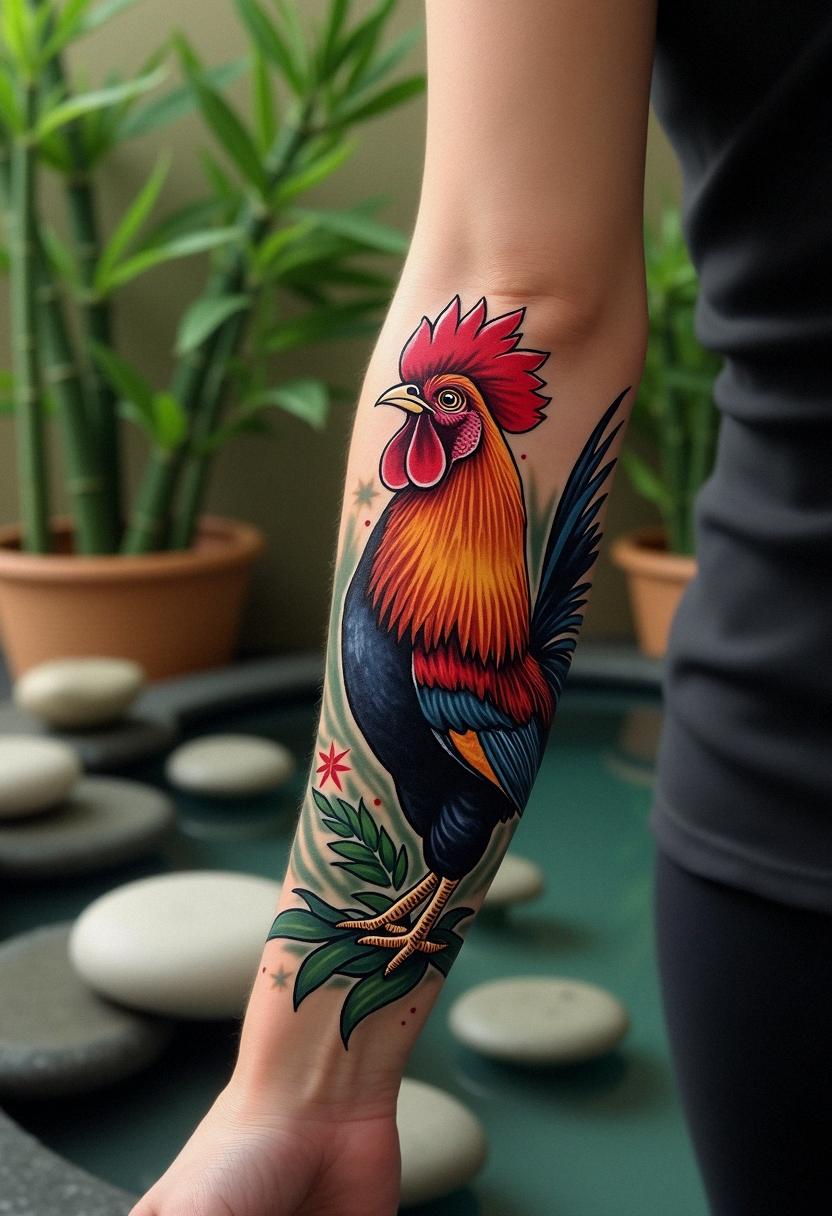 rooster tattoo