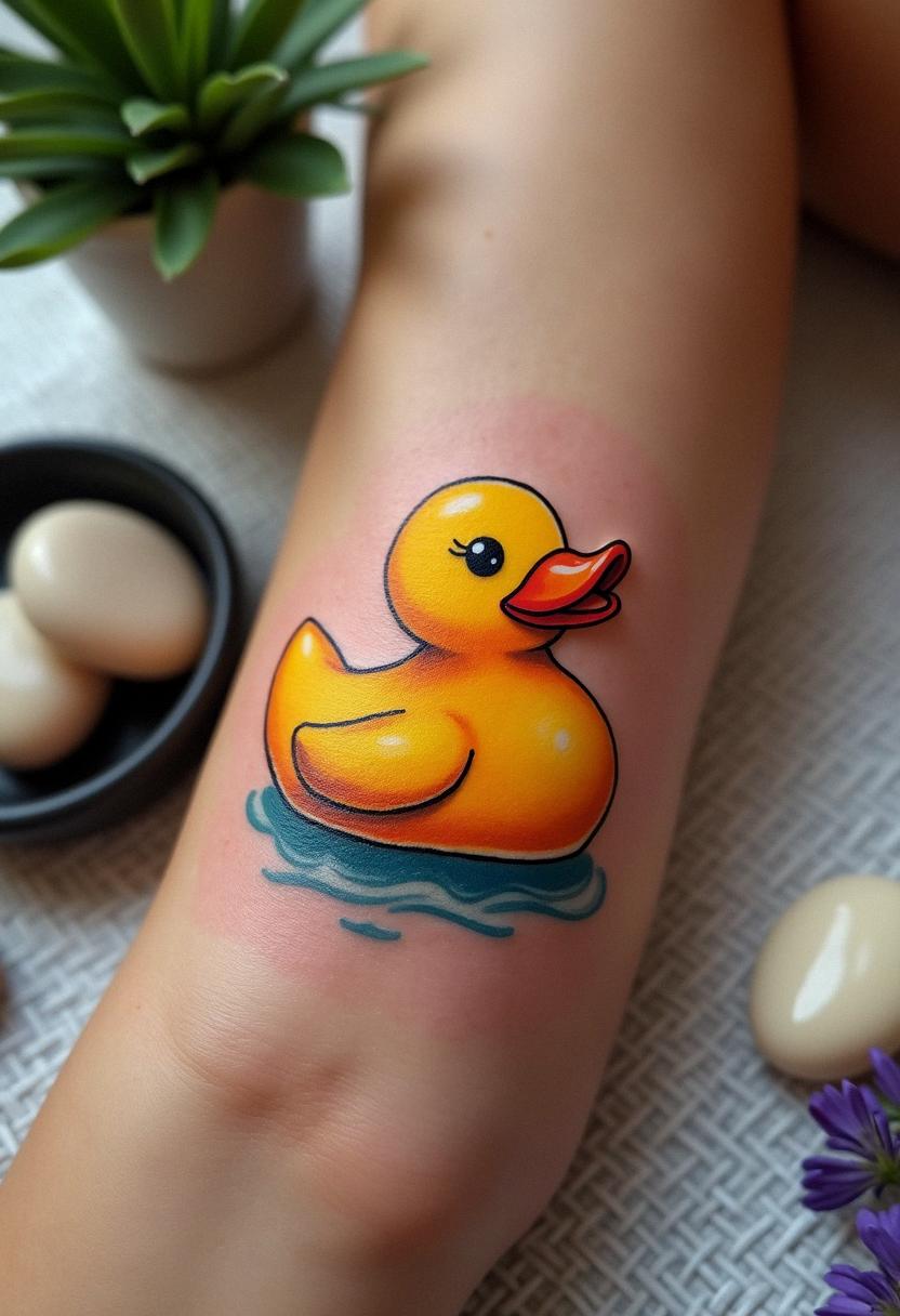 rubber duck tattoo