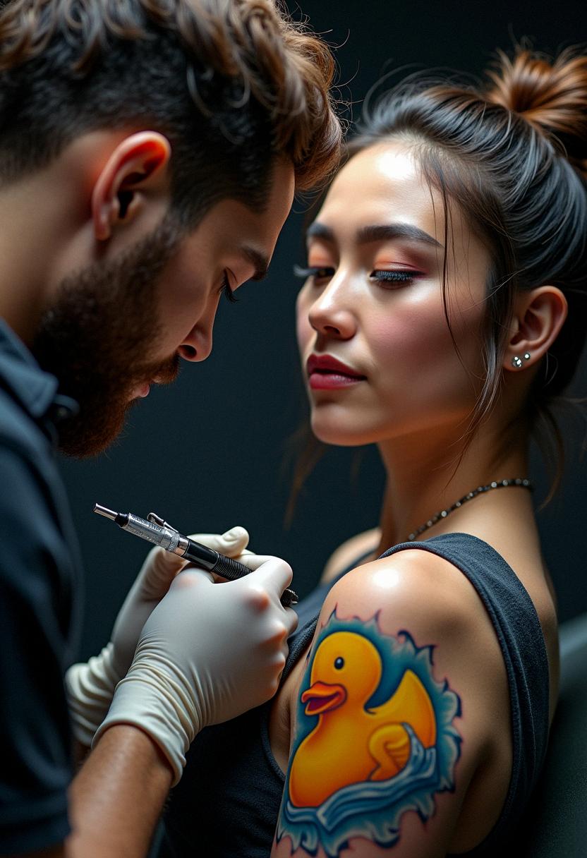 rubber duck tattoo