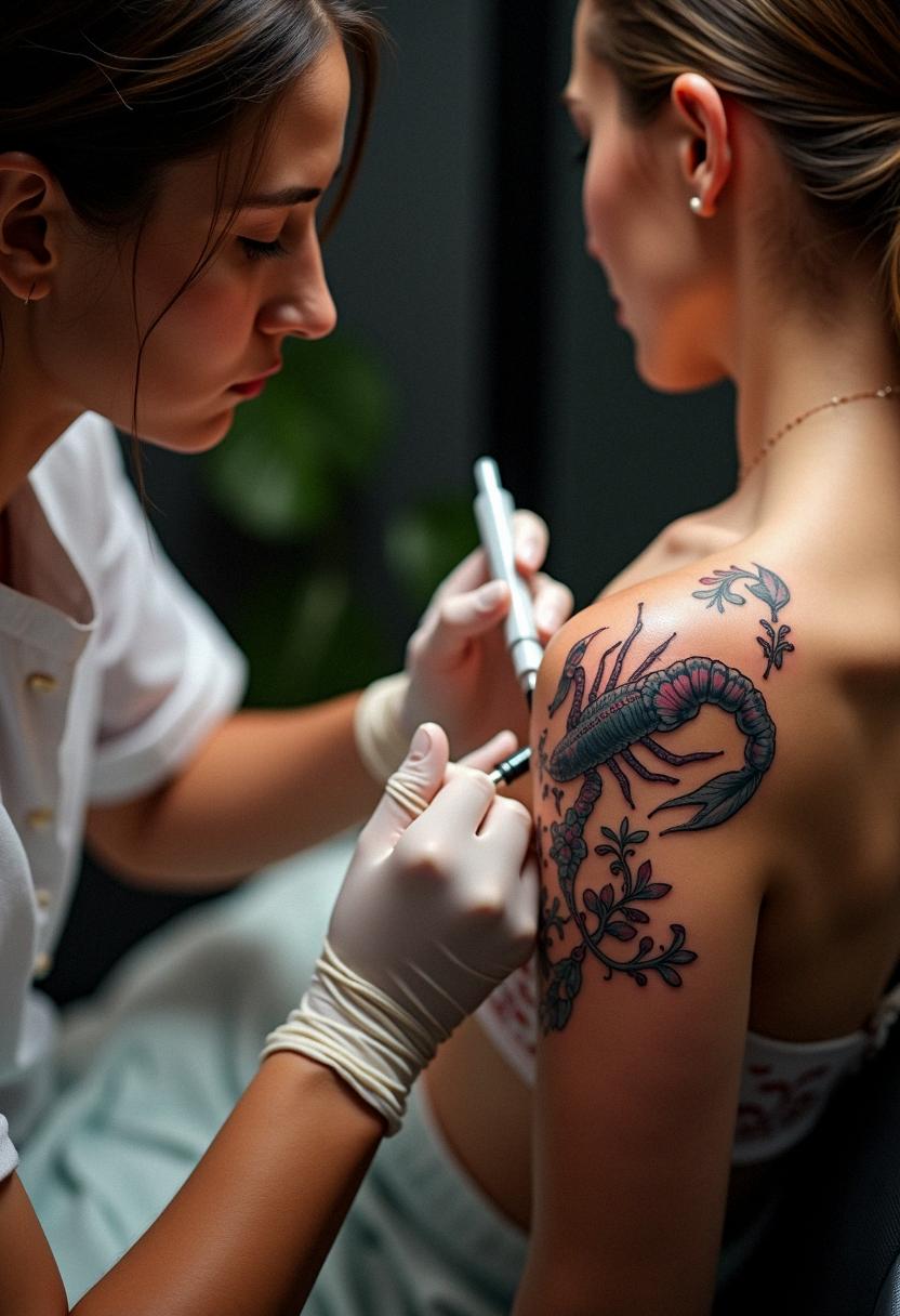 scorpio rasing tattoos